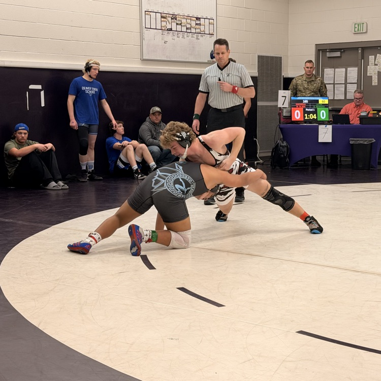 Micah gets ready to pin