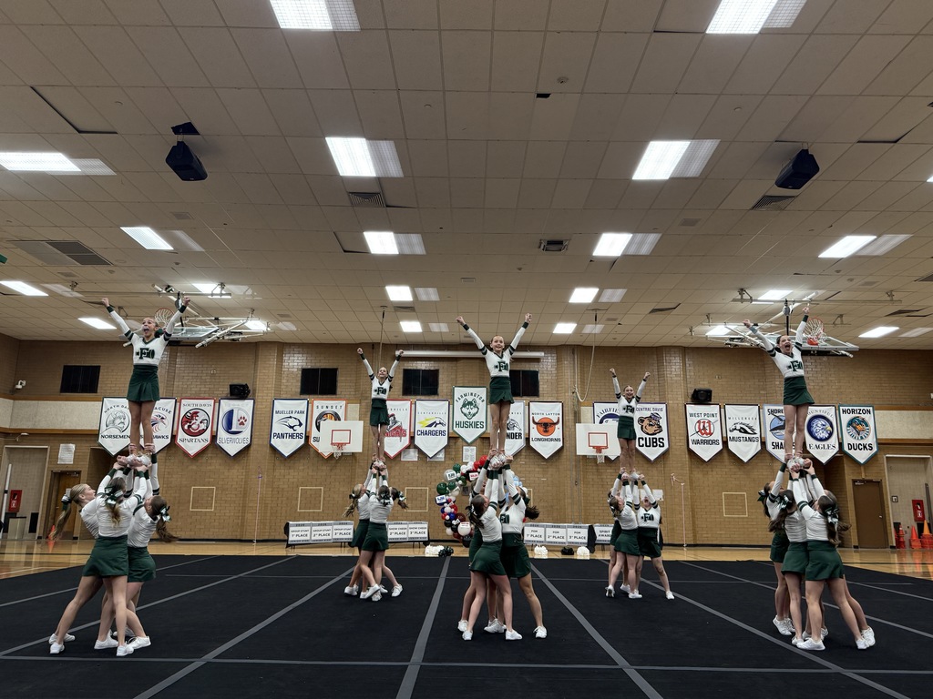 Cheer performing their Show routine - 4