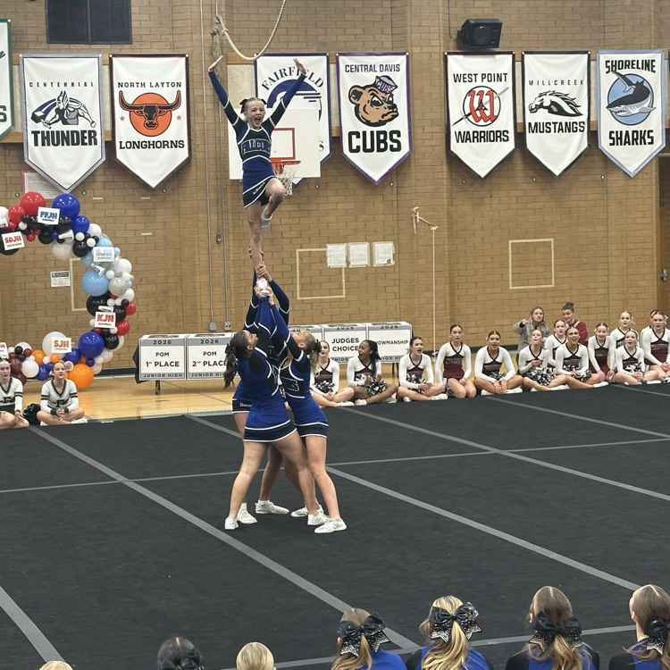 FFJH cheerleaders during “stunt"