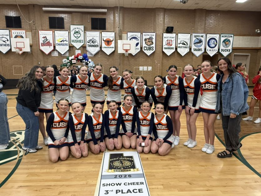 Cheer Showcase. Our team won 3rd place over the weekend!