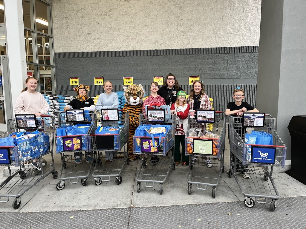 Students with shopping carts