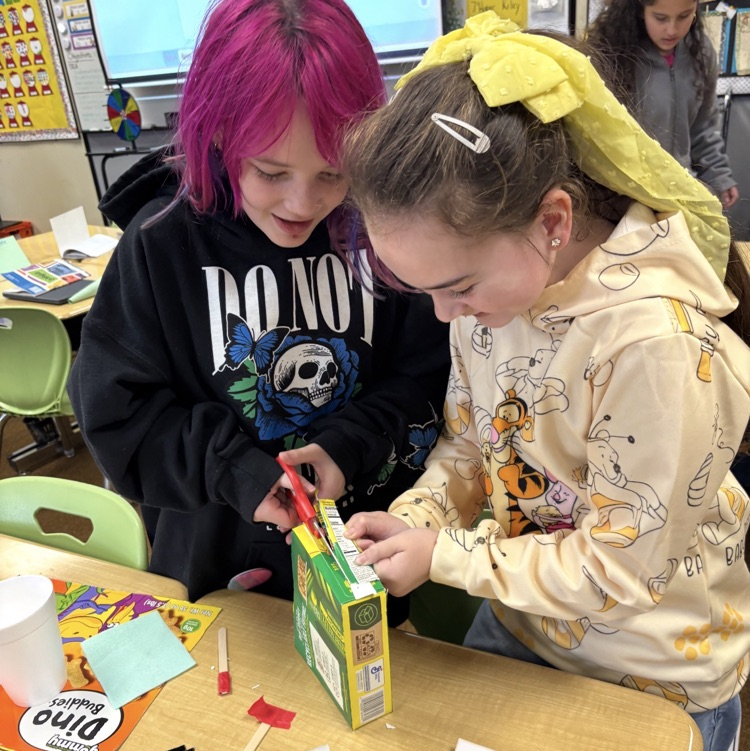 students working on their projects of inventions