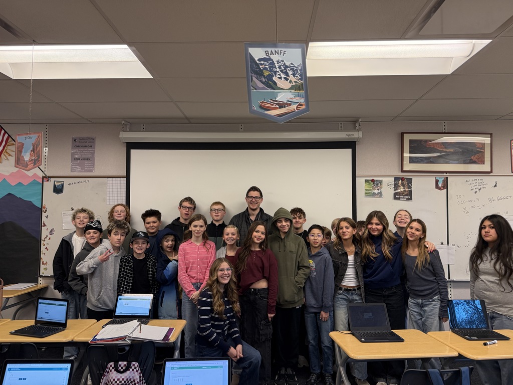 Mr, Lebaron and students. 