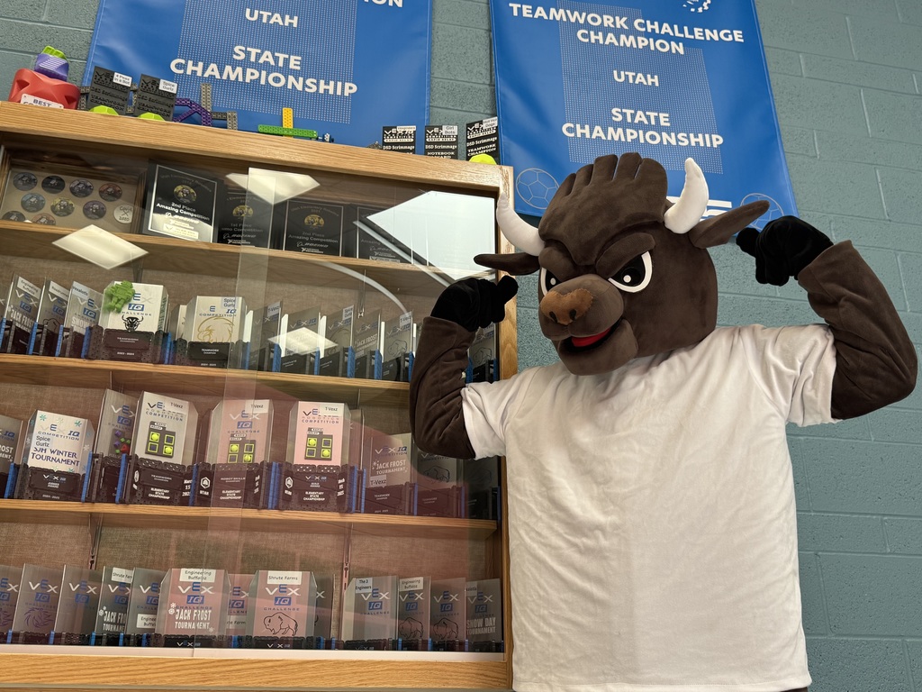 chip with VEX trophies