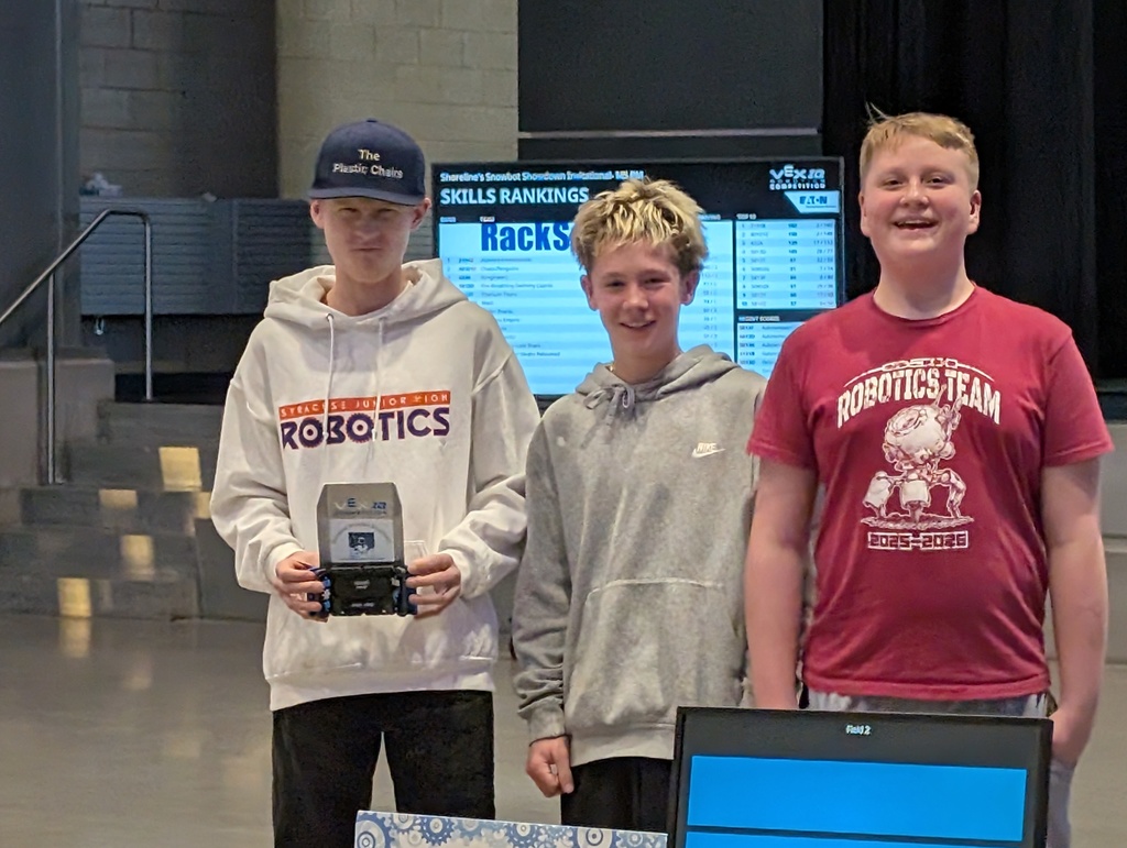 Robotics Students win an award