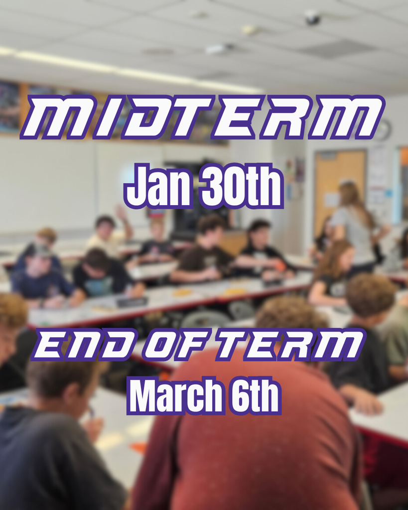 midterm jan 30th end of term march 6