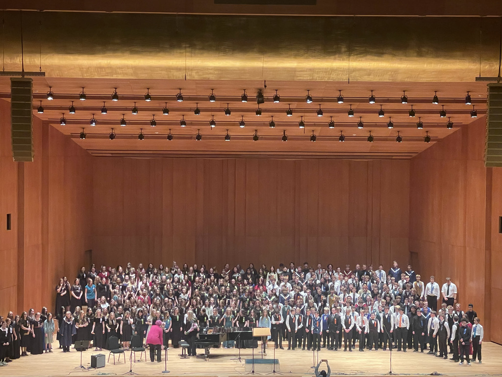 All students performing at All State Choir in Abravanel Hall.