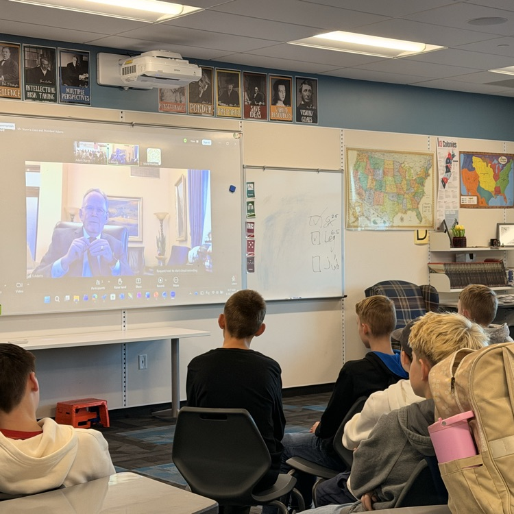 Zoom call with Senator Adams