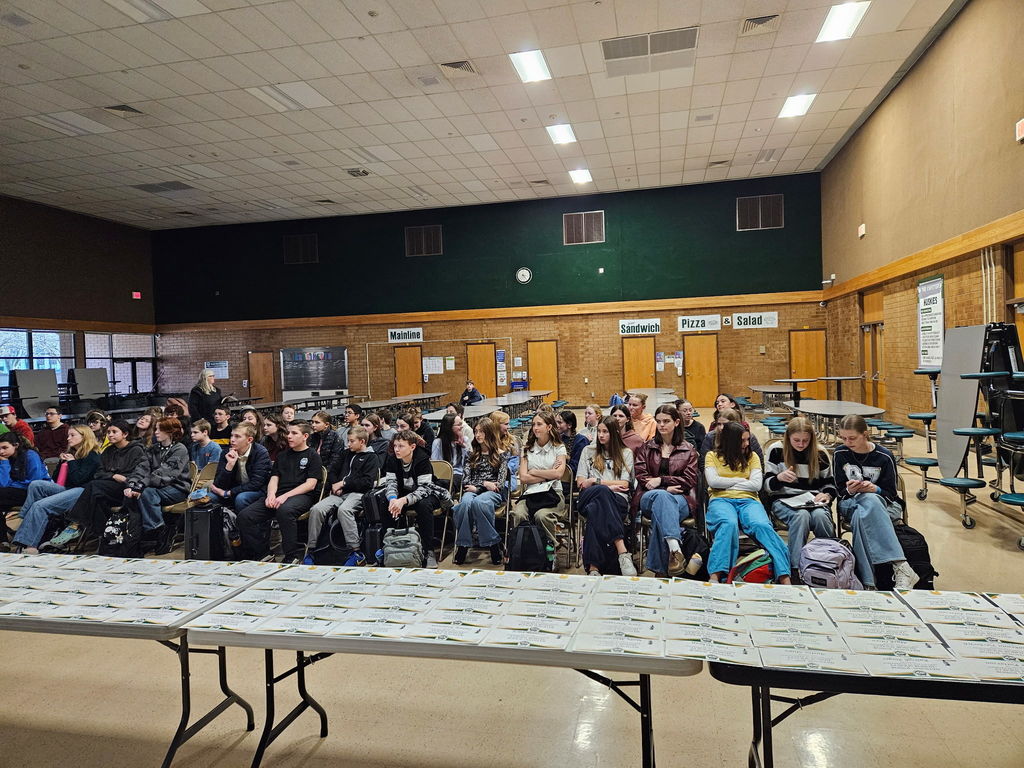 Other half of the students for the NHS ceremony. 