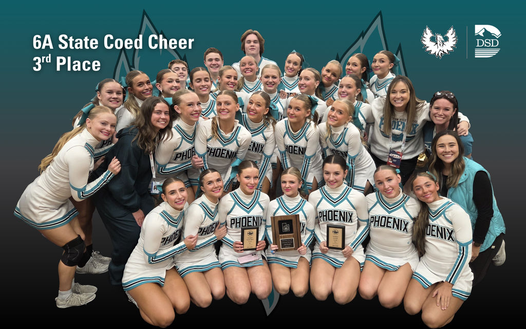 Farmington High 6A State Coed Cheer 3rd Place.