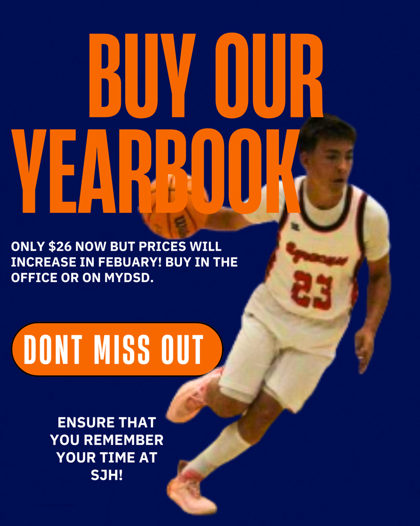 Yearbooks on sale now. Only $26 now but the price will increase in February.