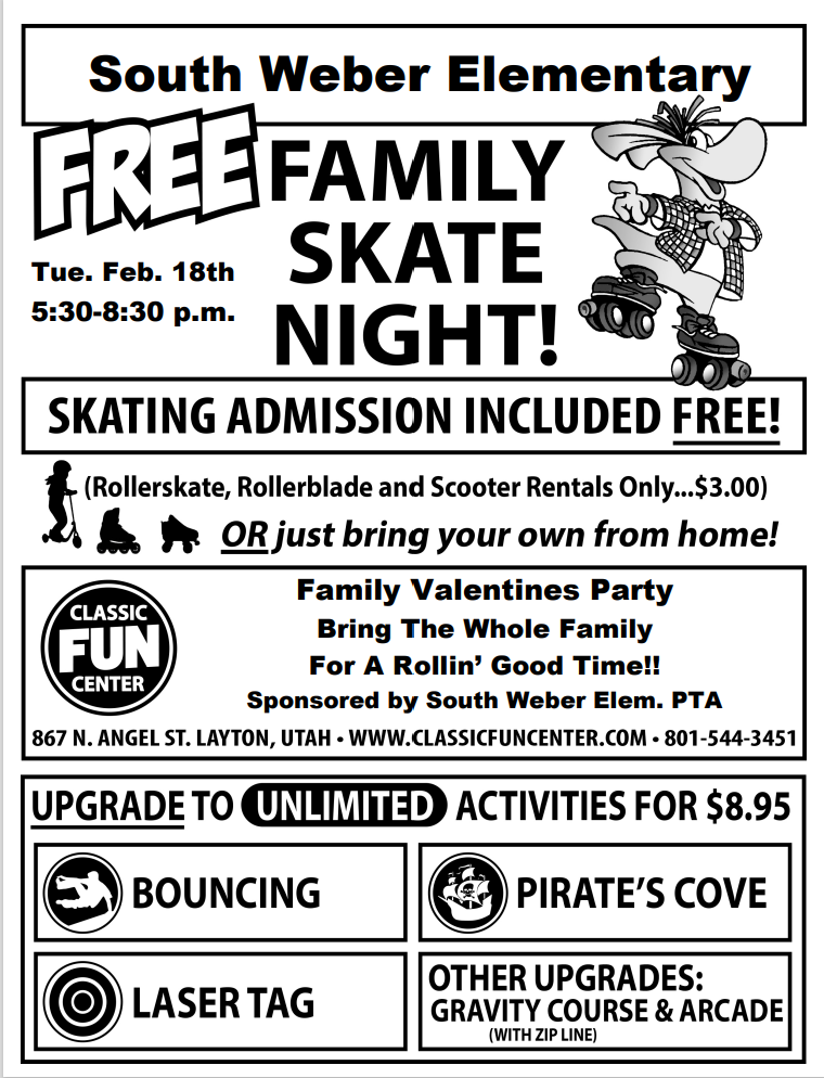 Skate night flier