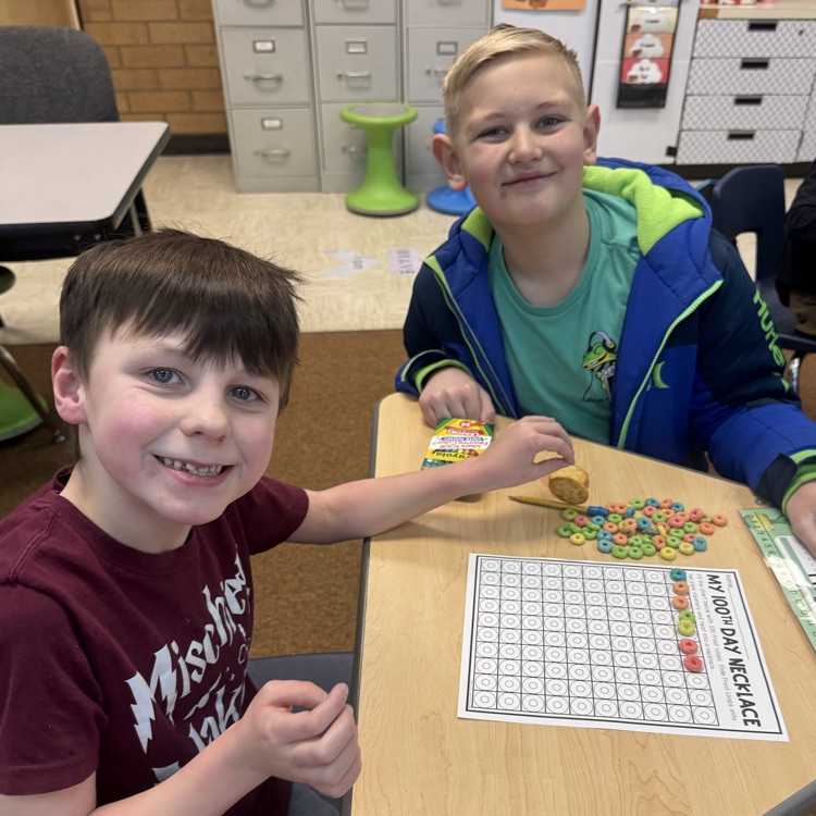 students working to count to 100