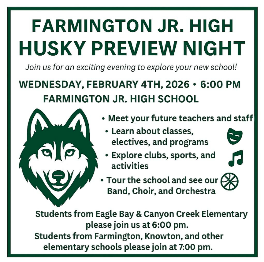 Husky Preview Night is Wednesday, February 4.