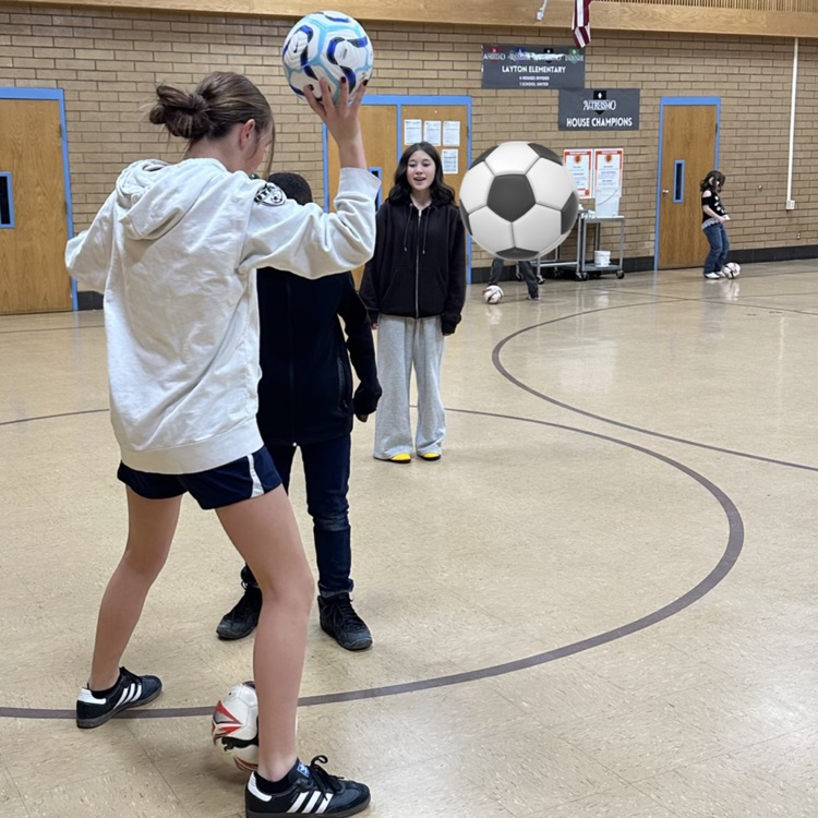 After school program, learning soccer skills! 