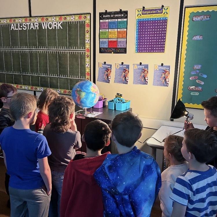 students learning about the solar system