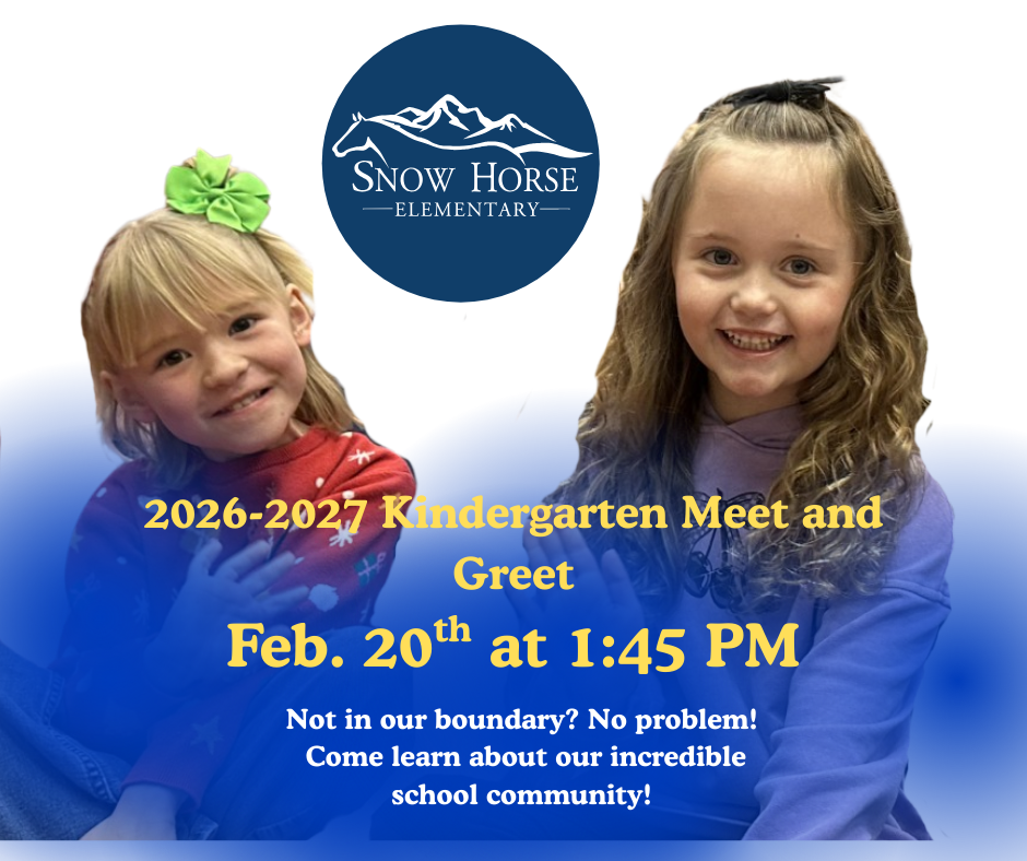 Kindergarten Meet and Greet on February 20th at 1:45 PM