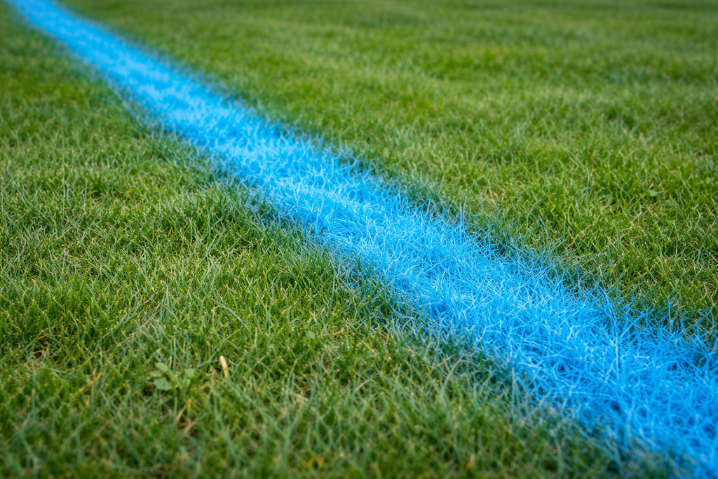Paint on grass