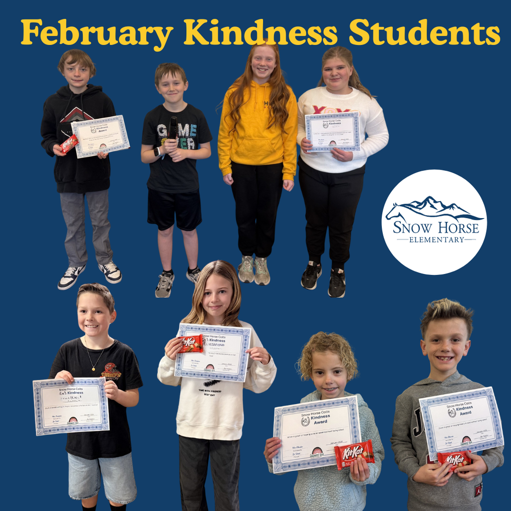 Students who were recognized for their kindness