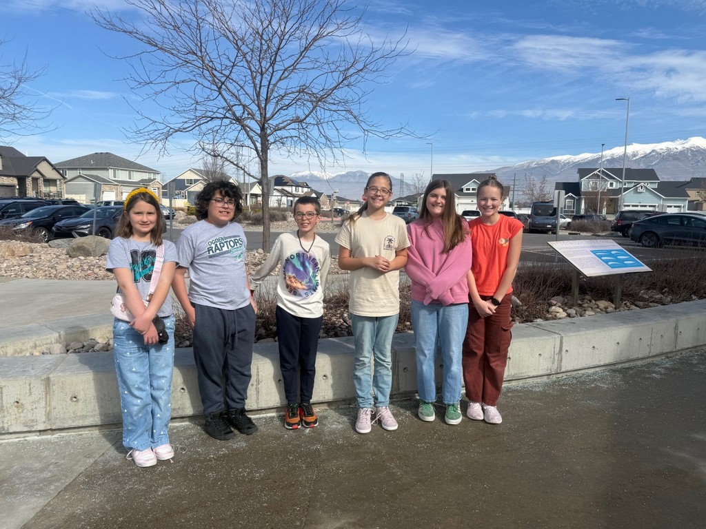 students pictured outside