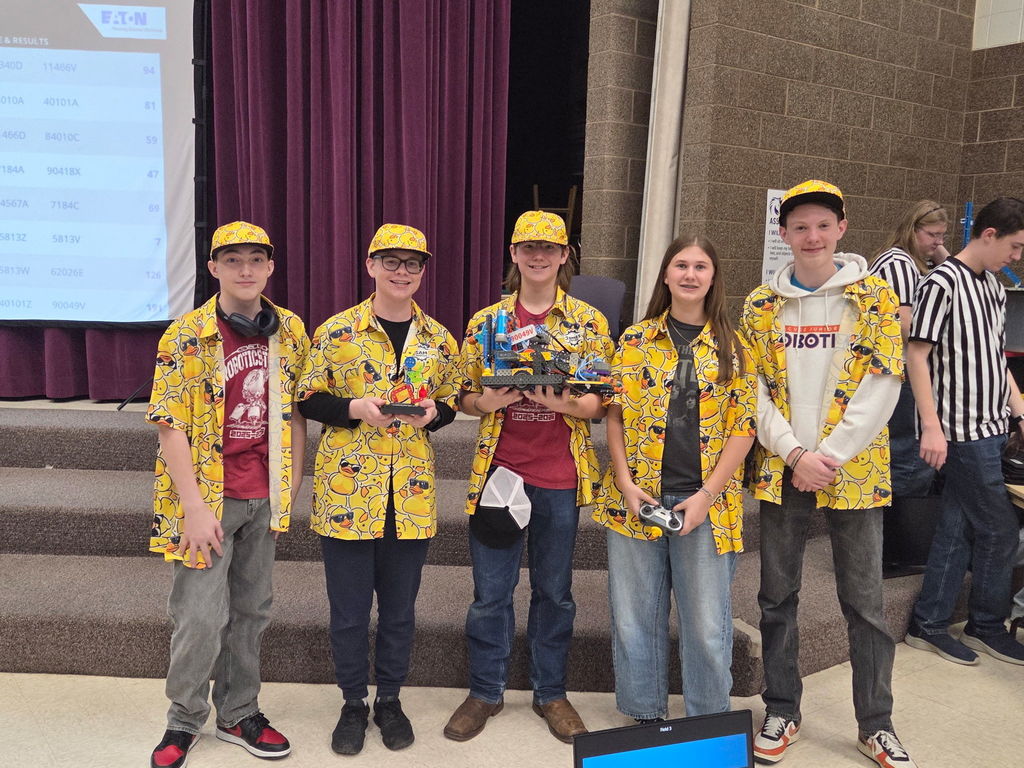 Robotics Students win an award