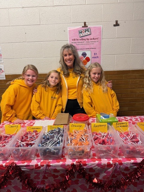 Hope Squad is selling suckers this week for $1 during lunch