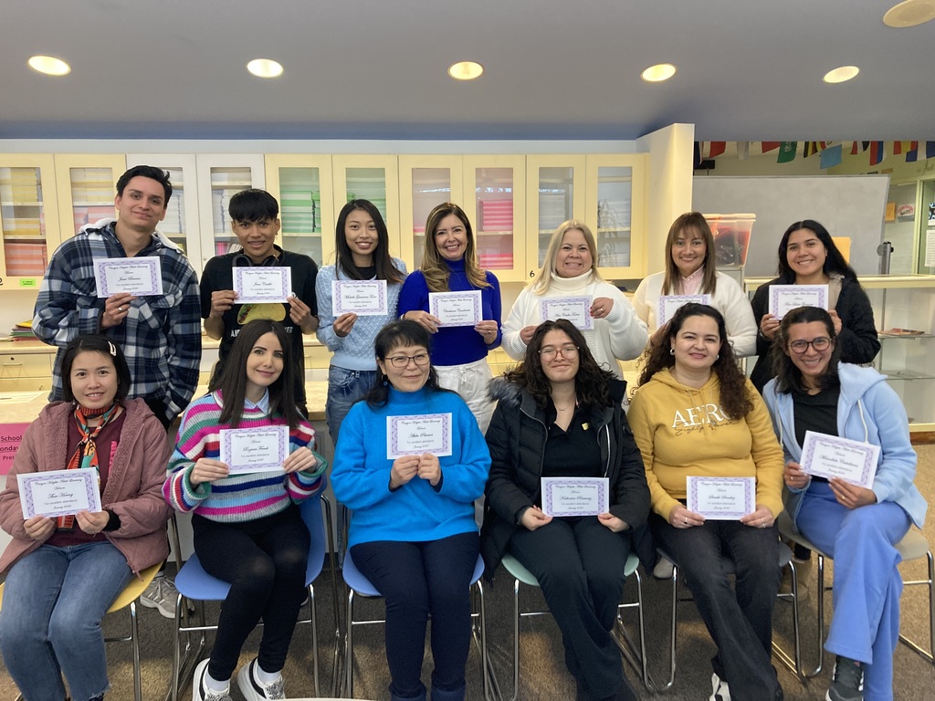 January (ADV, HINT) student who had 100% attendance