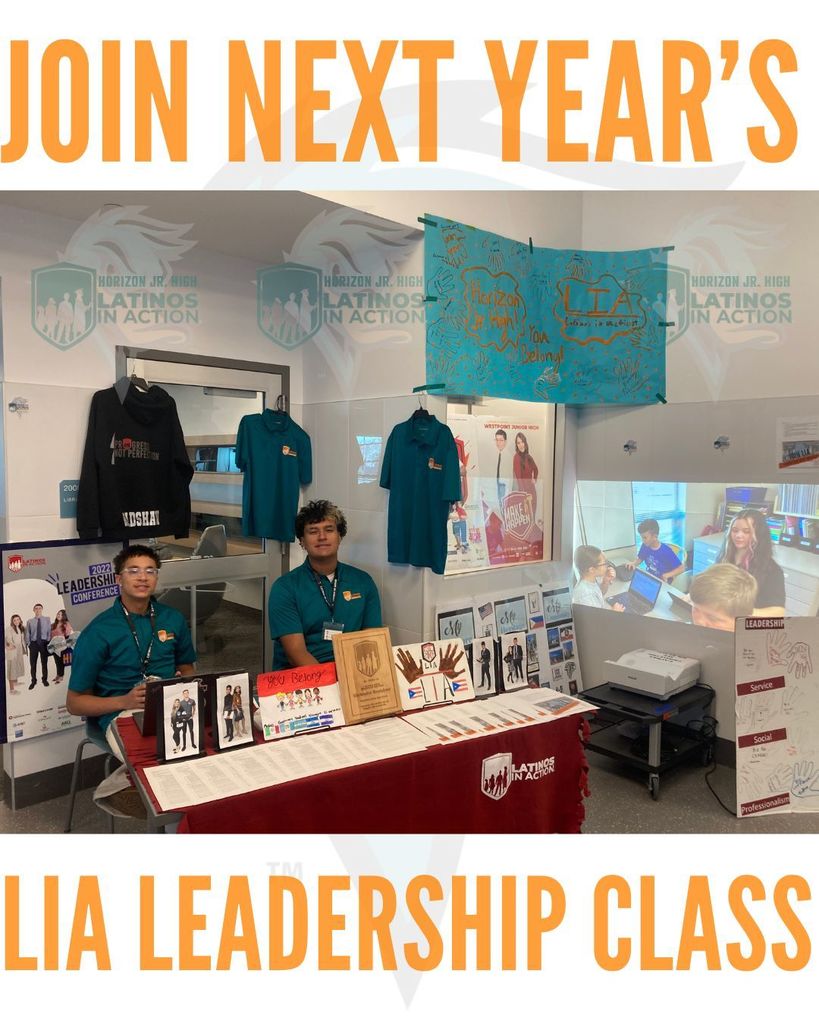 JOIN NEXT YEAR'S LIA LEADERSHIP CLASS