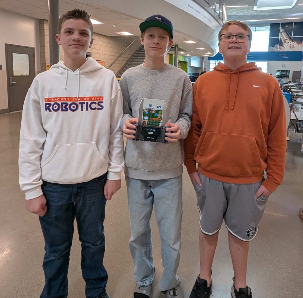 Robotics Students win an award