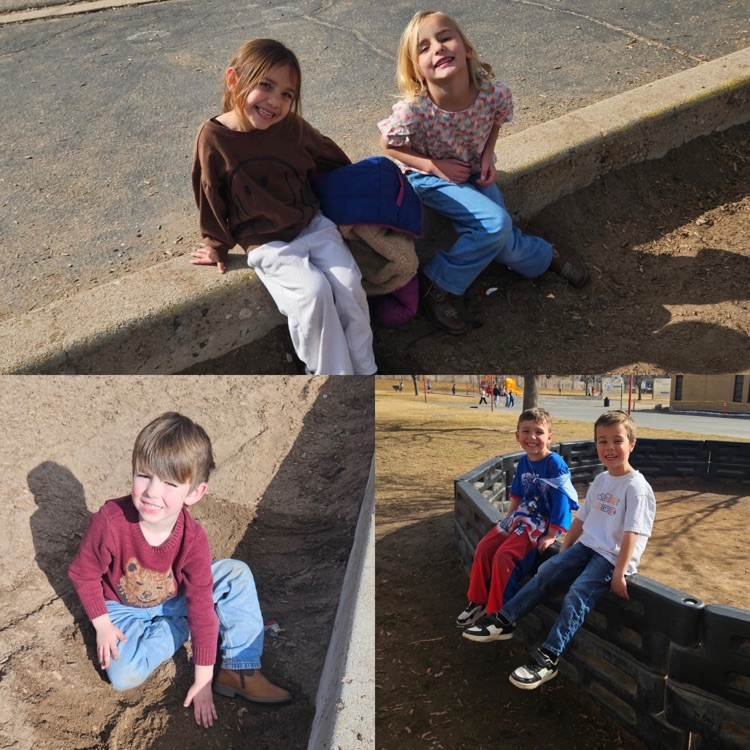 kindergartners getting some extra outside play time in with the good weather