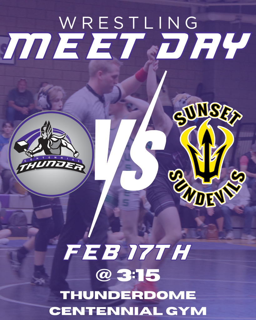 Wrestling Meet at home Feb 17th vs sunset