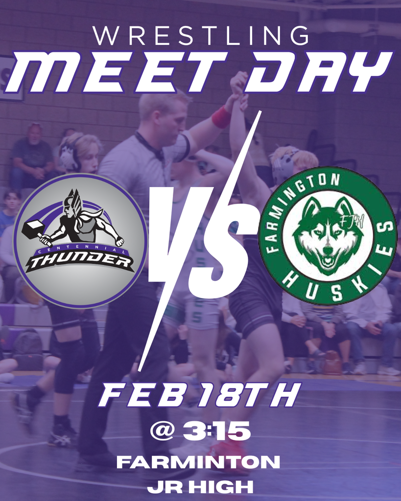 Wrestling meet vs Farmington at FJH Feb 18th