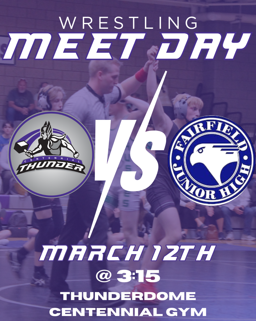 Wrestling March 12th at home vs Fairfield