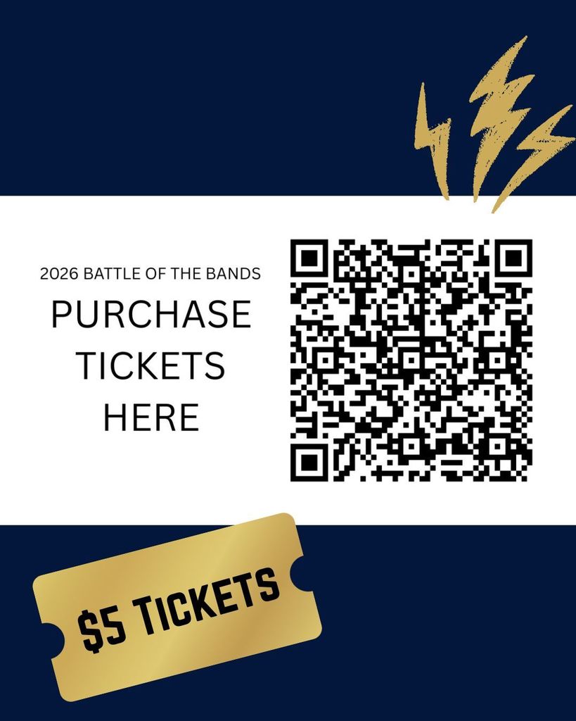 Scan the QR code to purchase tickets to Battle of the Bands for $5