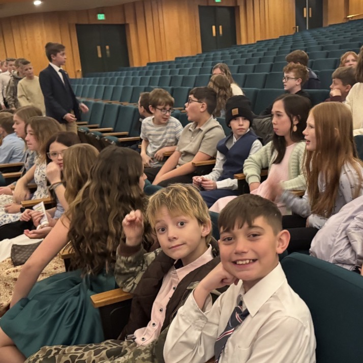 5th graders during a field trip at the symphony 