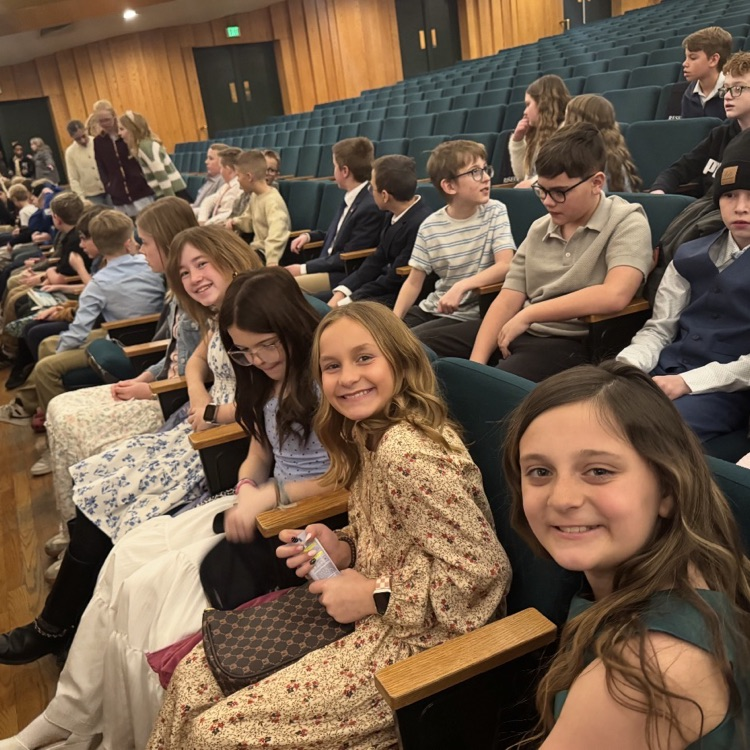 5th graders during a field trip at the symphony 