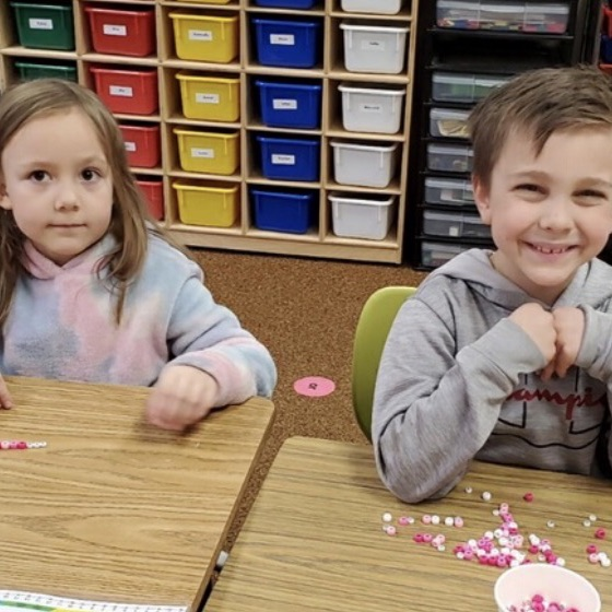 valentine activity in 1st grade