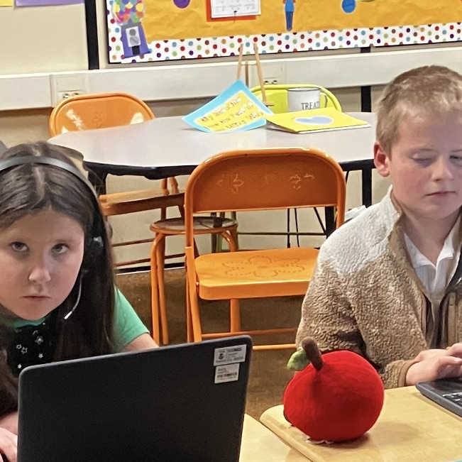 students working on Lexia and I-ready goals to support individualized learning progress