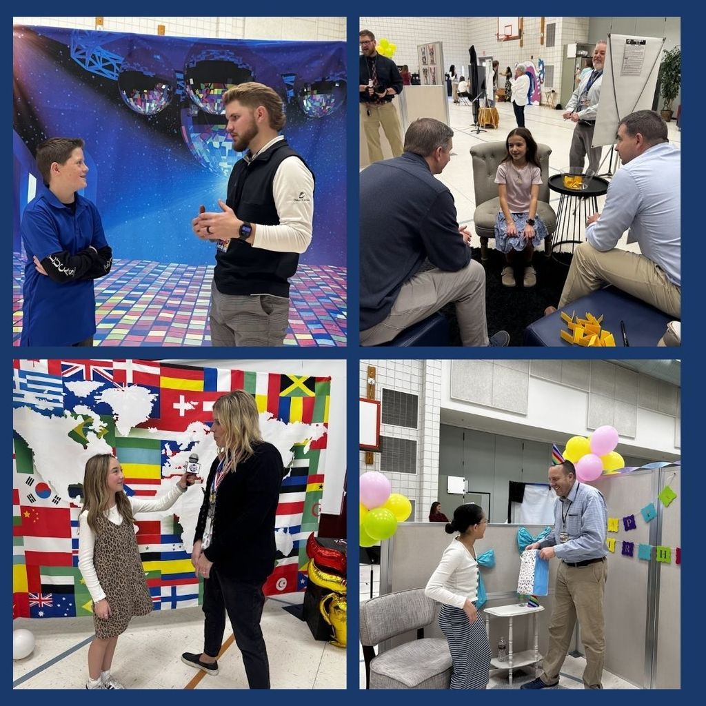 Students in real world settings competing at the Amazing Shake.