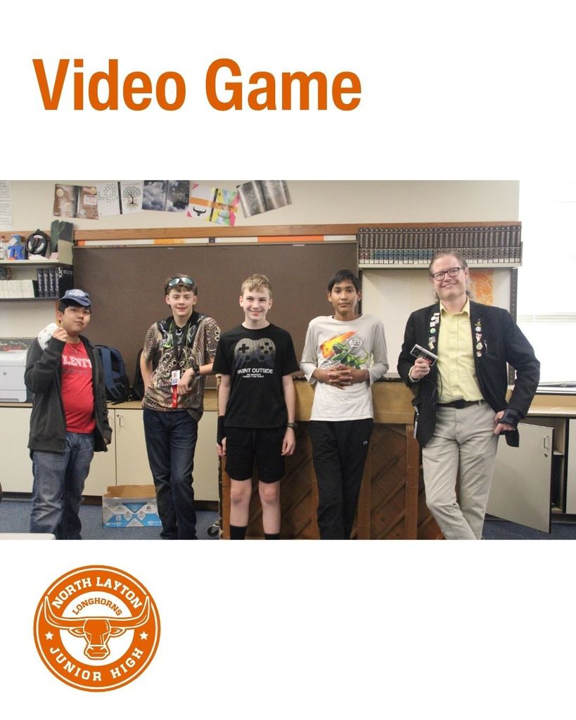 Group photo of students in Video Game Club