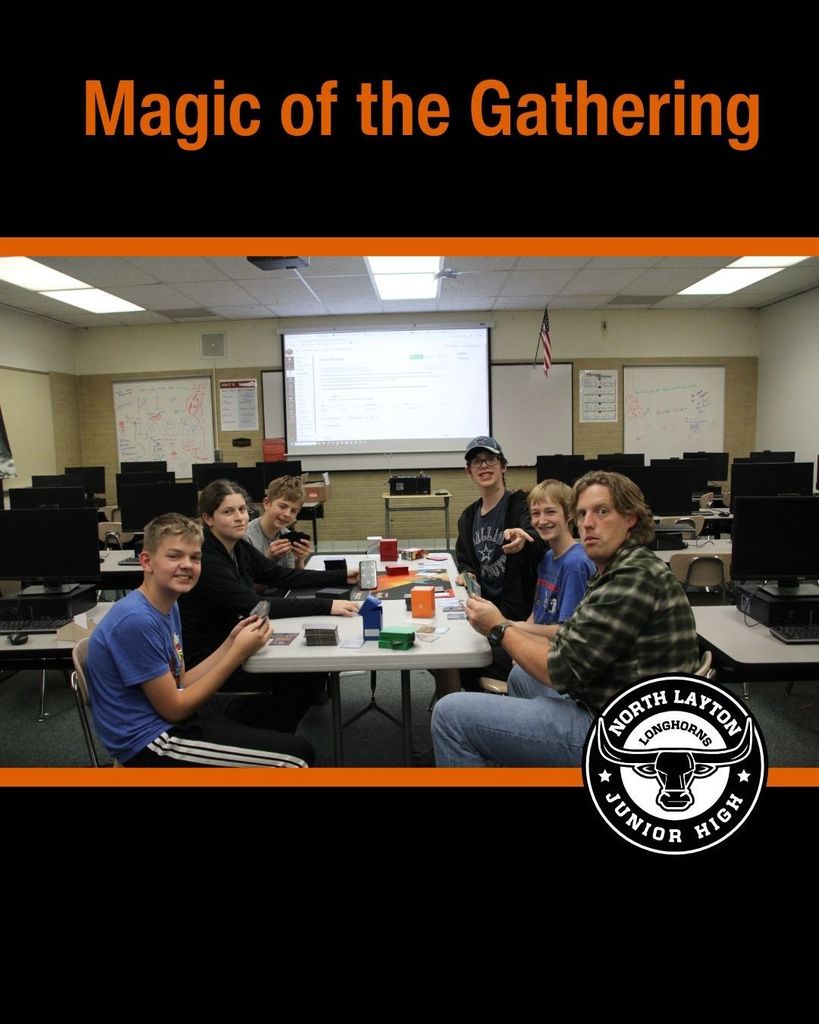 Student playing Magic of the Gathering