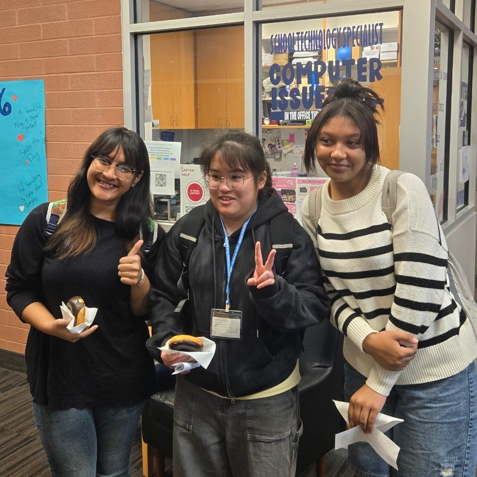 Taiwanese exchange students meeting their LHS buddiesTaiwanese exchange students posing for a picture with their layton high school