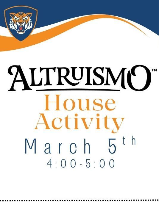 Altruismo House Activity Night March 5th 4-5