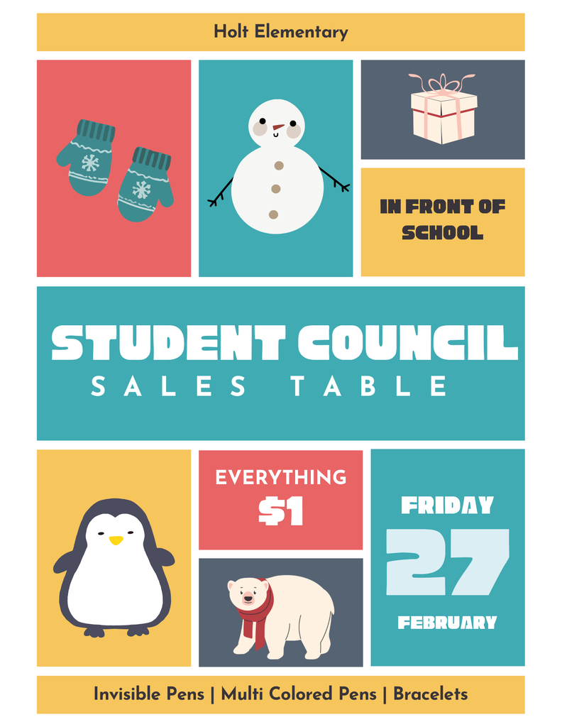 Come support our Student Council!