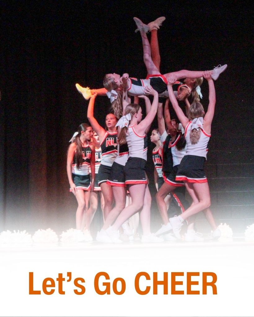 North Layton Jr. High Cheerleaders performing on stage