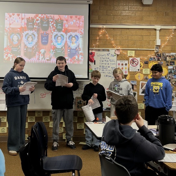 6th graders acting out Greek Myths from the CKLA curriculum 