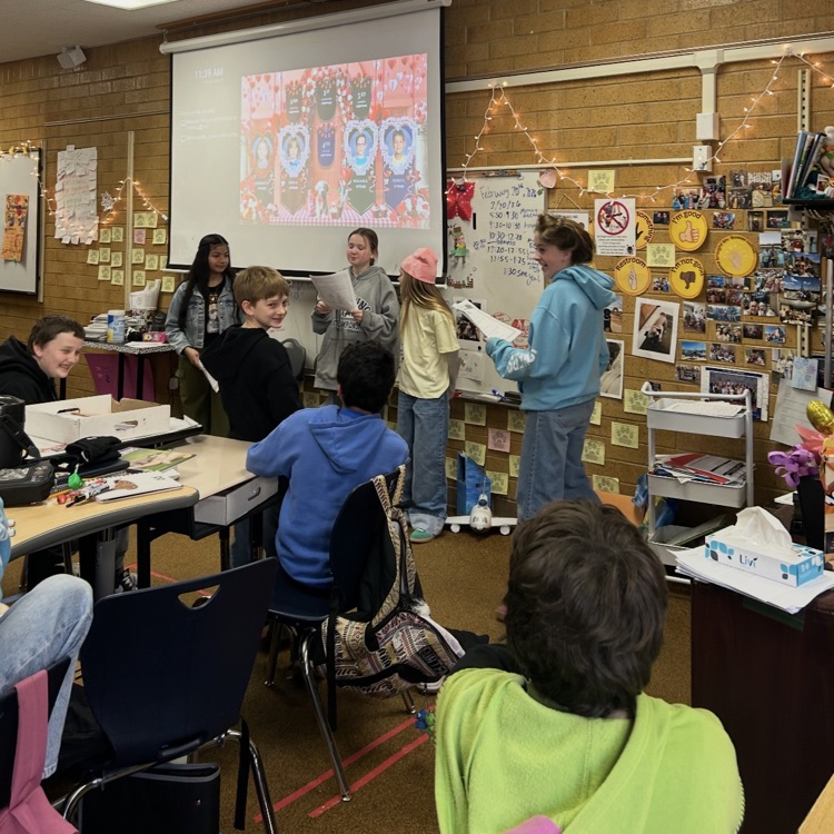 6th graders acting out Greek Myths from the CKLA curriculum 