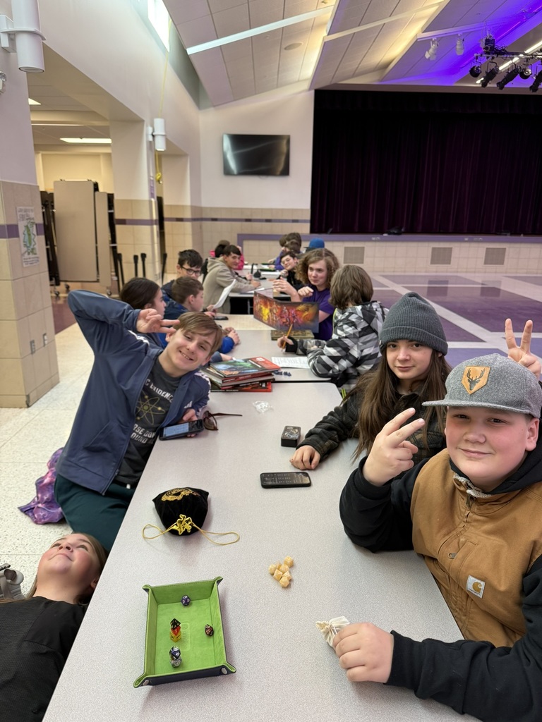 Dungeons & Dragons Club in the Cafeteria