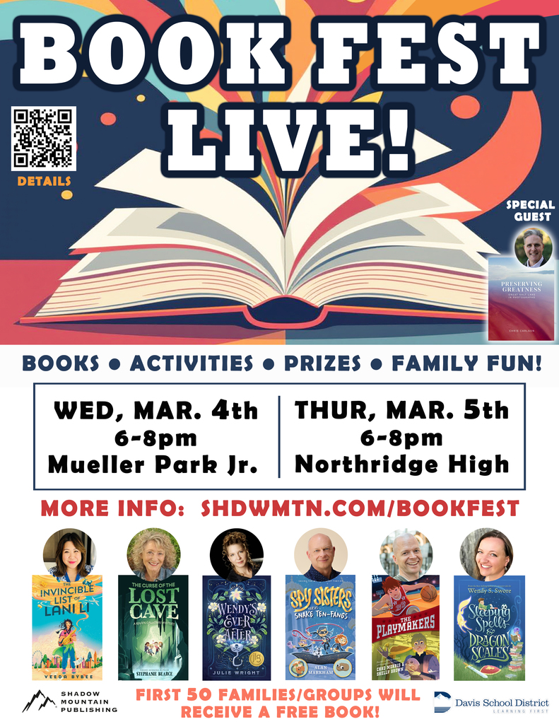 Book Fest Live! Books, Activities, Prizes, Family Fun! March 4 and 5.