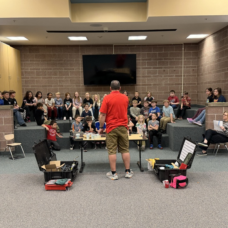 engineering presentation with students